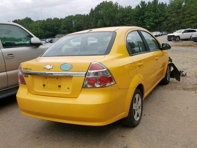 KL1TD56628B042395 - 2008 CHEVROLET AVEO BASE Сары фото 4