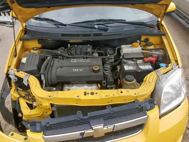 KL1TD56628B042395 - 2008 CHEVROLET AVEO BASE Сары фото 7