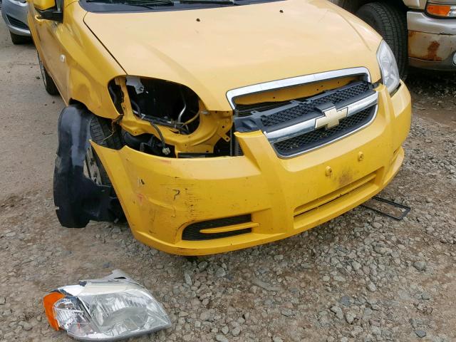KL1TD56628B042395 - 2008 CHEVROLET AVEO BASE Сары фото 9
