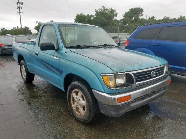 4TAUN41B3SZ000269 - 1995 TOYOTA TACOMA BLUE photo 1