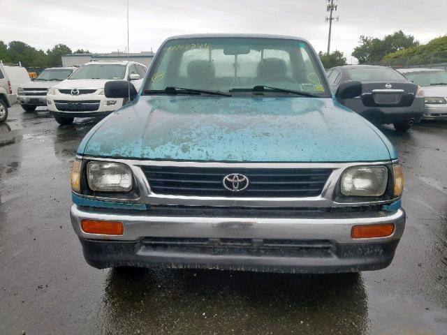 4TAUN41B3SZ000269 - 1995 TOYOTA TACOMA BLUE photo 9