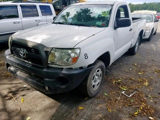 5TFNX4CN4BX006393 - 2011 TOYOTA TACOMA WHITE photo 2