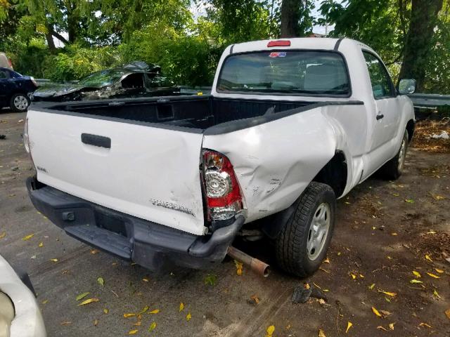 5TFNX4CN4BX006393 - 2011 TOYOTA TACOMA WHITE photo 4