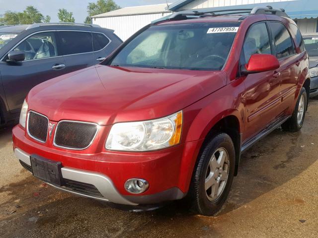 2CKDL63F166137145 - 2006 PONTIAC TORRENT BURGUNDY photo 2