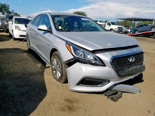 KMHE24L17GA035288 - 2016 HYUNDAI SONATA HYB SILVER photo 1