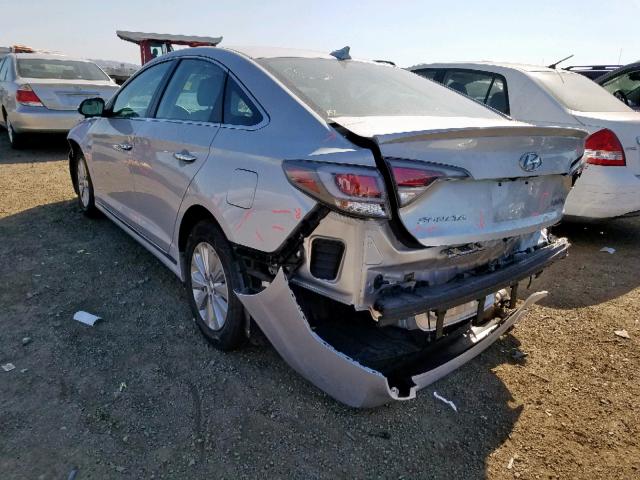 KMHE24L17GA035288 - 2016 HYUNDAI SONATA HYB SILVER photo 3