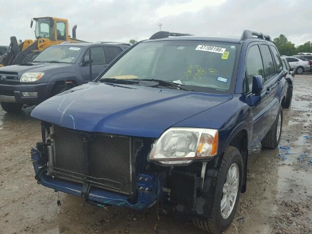 4A4JM2ASXAE014781 - 2010 MITSUBISHI ENDEAVOR L BLUE photo 2