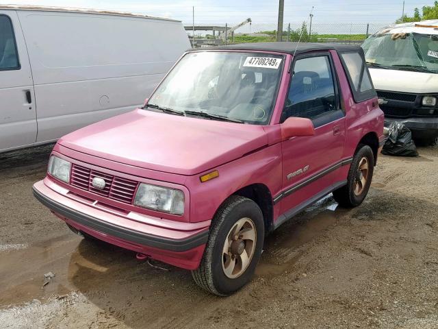 2CNBJ18U5P6928497 - 1993 GEO TRACKER PINK photo 2