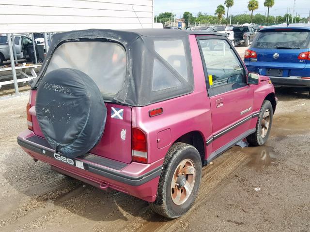 2CNBJ18U5P6928497 - 1993 GEO TRACKER PINK photo 4