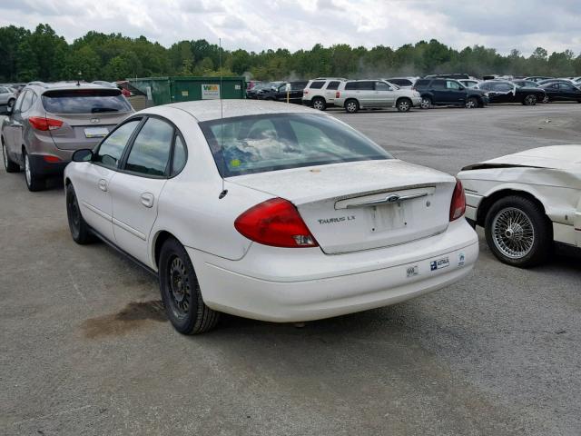 1FAFP52U0YA170079 - 2000 FORD TAURUS LX WHITE photo 3