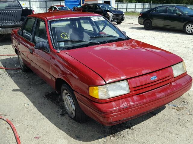 2FAPP36X2NB139607 - 1992 FORD TEMPO GL RED photo 1