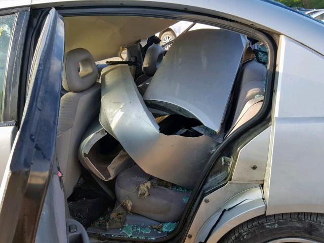 1G8AJ52F14Z186059 - 2004 SATURN ION LEVEL SILVER photo 6