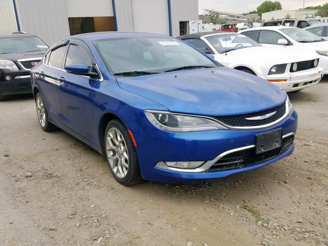 1C3CCCEG9FN615755 - 2015 CHRYSLER 200 C BLUE photo 1