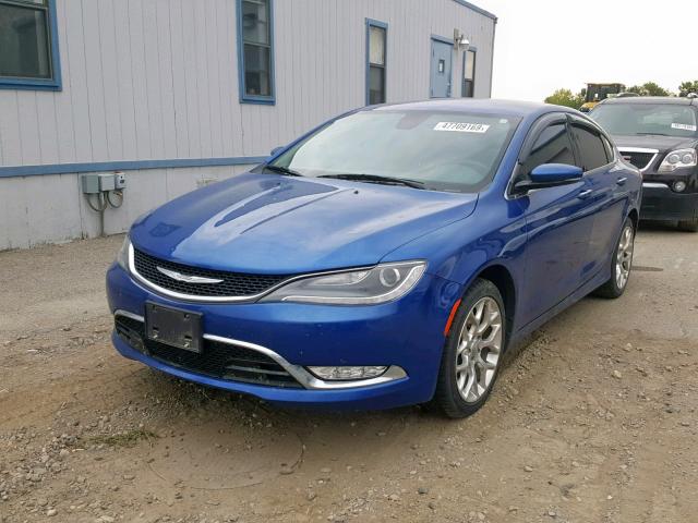 1C3CCCEG9FN615755 - 2015 CHRYSLER 200 C BLUE photo 2