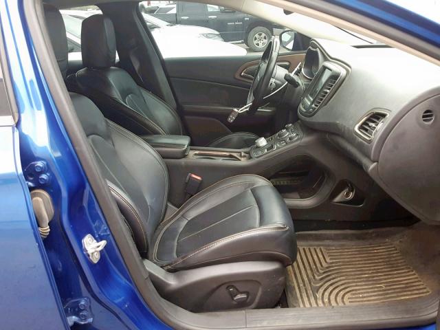 1C3CCCEG9FN615755 - 2015 CHRYSLER 200 C BLUE photo 5