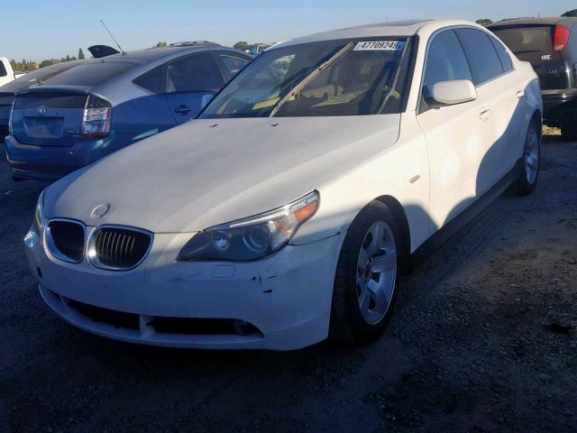 WBANE53546CK80005 - 2006 BMW 525 I WHITE photo 2