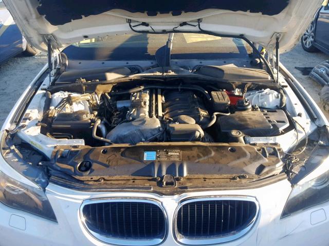 WBANE53546CK80005 - 2006 BMW 525 I WHITE photo 7