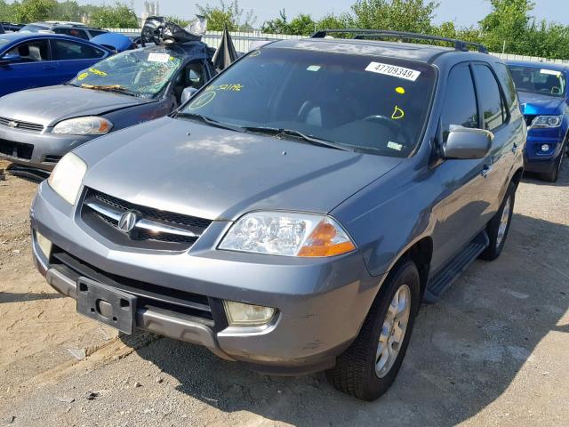 2HNYD18672H521196 - 2002 ACURA MDX TOURIN GRAY photo 2