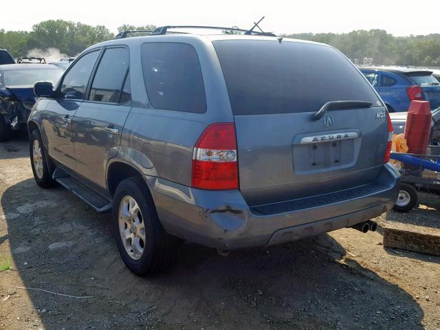 2HNYD18672H521196 - 2002 ACURA MDX TOURIN GRAY photo 3