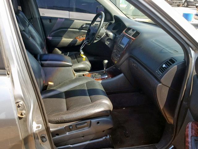 2HNYD18672H521196 - 2002 ACURA MDX TOURIN GRAY photo 5