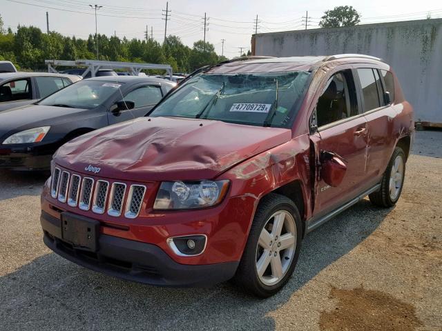 1C4NJCEA3ED671202 - 2014 JEEP COMPASS LA RED photo 2