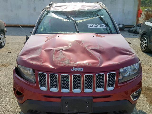 1C4NJCEA3ED671202 - 2014 JEEP COMPASS LA RED photo 9