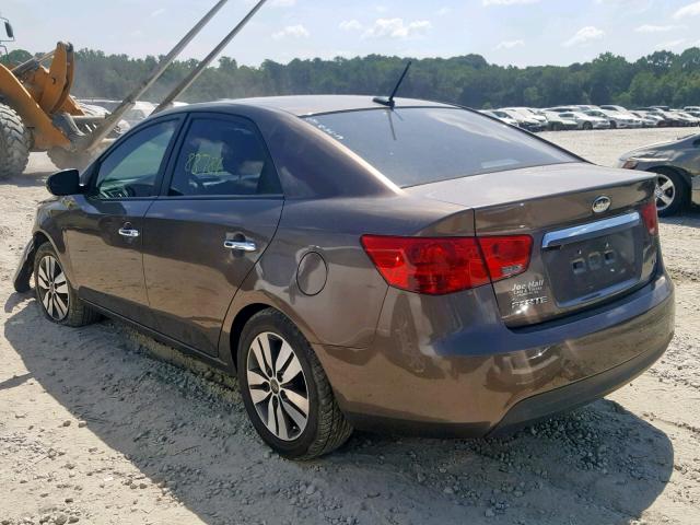 KNAFU4A29D5664518 - 2013 KIA FORTE EX GRAY photo 3