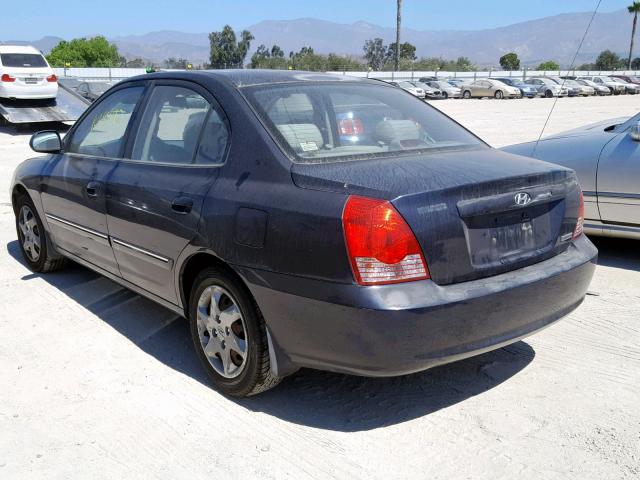 KMHDN46D16U238733 - 2006 HYUNDAI ELANTRA GL BLUE photo 3