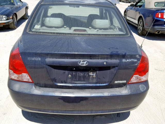 KMHDN46D16U238733 - 2006 HYUNDAI ELANTRA GL BLUE photo 9