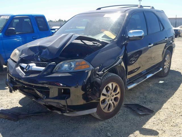 2HNYD18694H507660 - 2004 ACURA MDX TOURIN BLACK photo 2