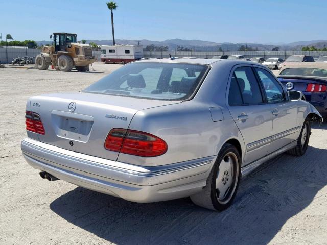 WDBJF74J91B238058 - 2001 MERCEDES-BENZ E 55 AMG SILVER photo 4