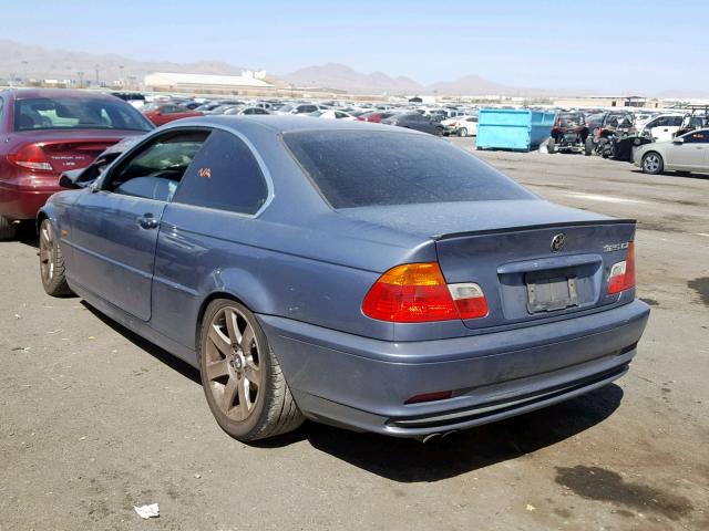 WBABN33411JW54766 - 2001 BMW 325 CI GRAY photo 3