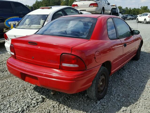 1P3ES22C1VD106606 - 1997 PLYMOUTH NEON BASE 红色 照片 4