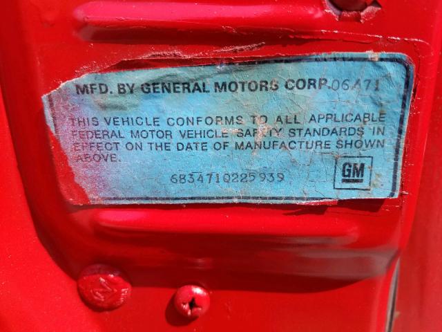 683471Q225939 - 1971 CADILLAC COUPE DEVI RED photo 10