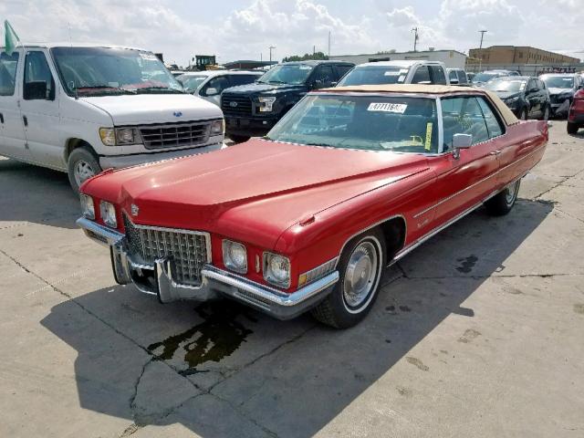 683471Q225939 - 1971 CADILLAC COUPE DEVI RED photo 2