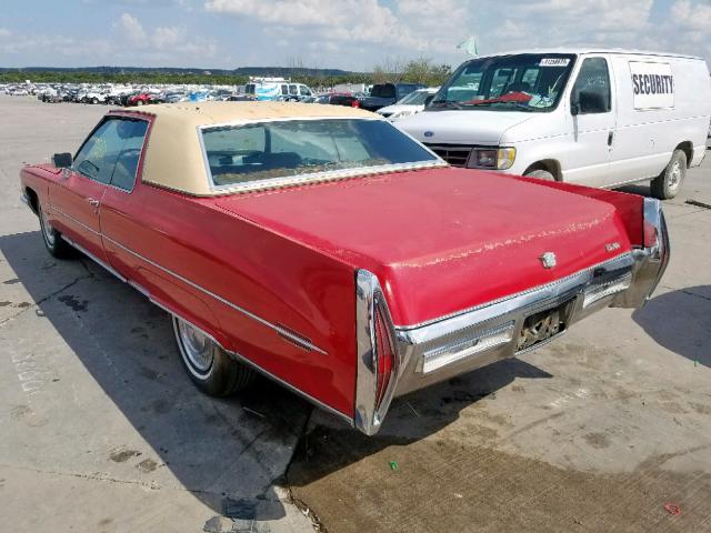 683471Q225939 - 1971 CADILLAC COUPE DEVI RED photo 3
