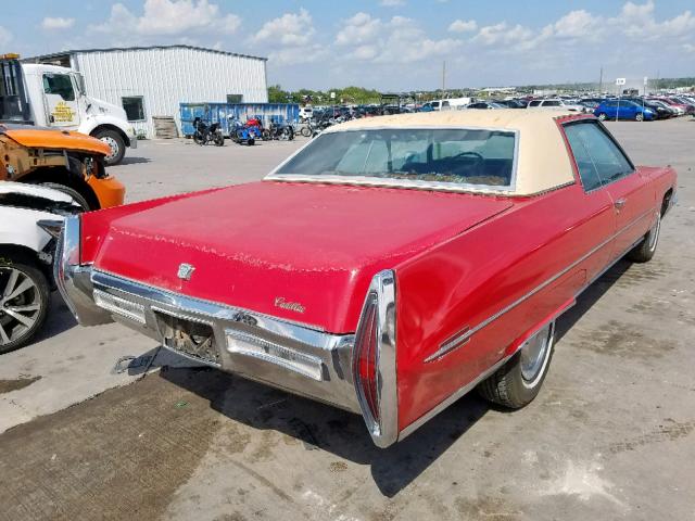 683471Q225939 - 1971 CADILLAC COUPE DEVI RED photo 4
