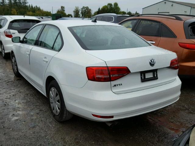 3VW2K7AJ5FM296350 - 2015 VOLKSWAGEN JETTA BASE 白色 照片 3