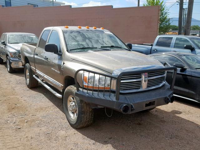 1D7KS28C66J148157 - 2006 DODGE RAM 2500 S ოქროსფერი ფოტო 1
