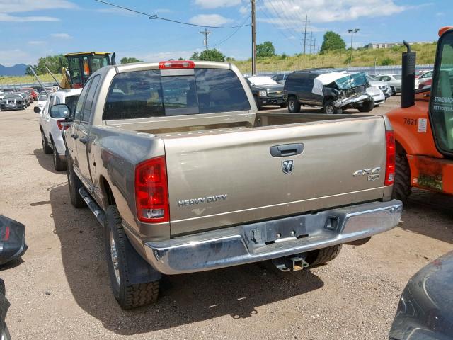 1D7KS28C66J148157 - 2006 DODGE RAM 2500 S ოქროსფერი ფოტო 3