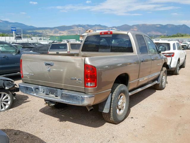 1D7KS28C66J148157 - 2006 DODGE RAM 2500 S GOLD photo 4