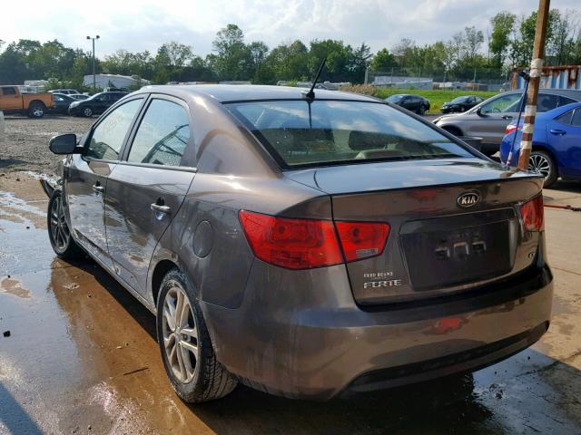 KNAFU4A22C5565540 - 2012 KIA FORTE EX GRAY photo 3