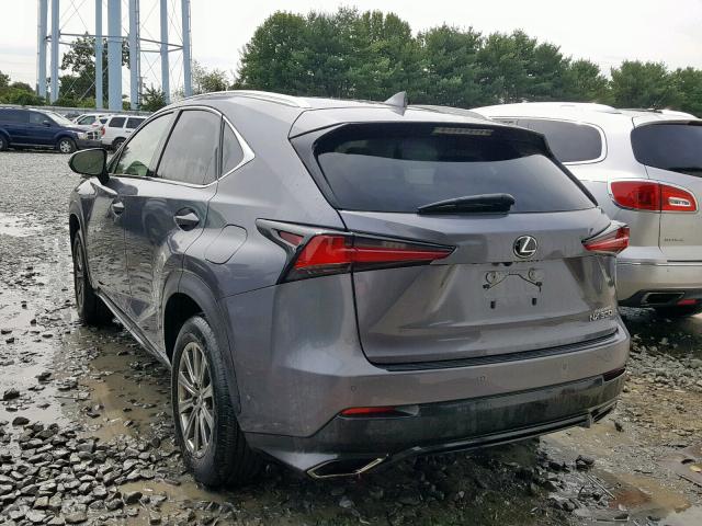 JTJBARBZ0J2173669 - 2018 LEXUS NX 300 BAS GRAY photo 3