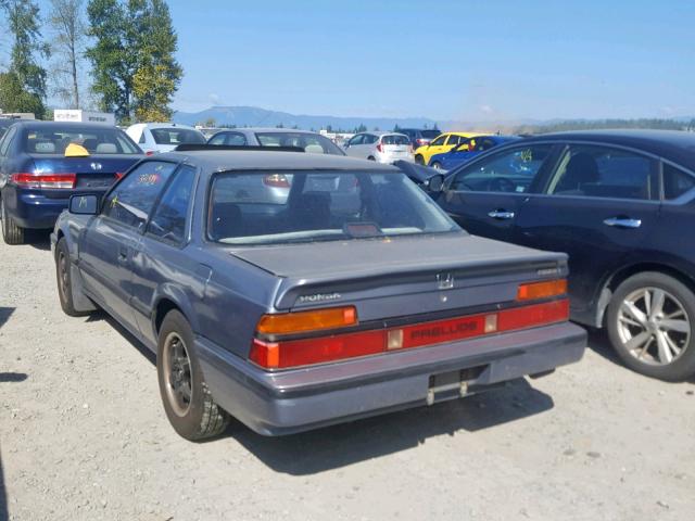 JHMBA3248HC015183 - 1987 HONDA PRELUDE 2. BLUE photo 3