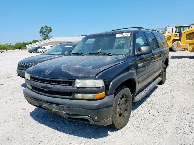 1GNFK16ZX4J280095 - 2004 CHEVROLET SUBURBAN K BLACK photo 2