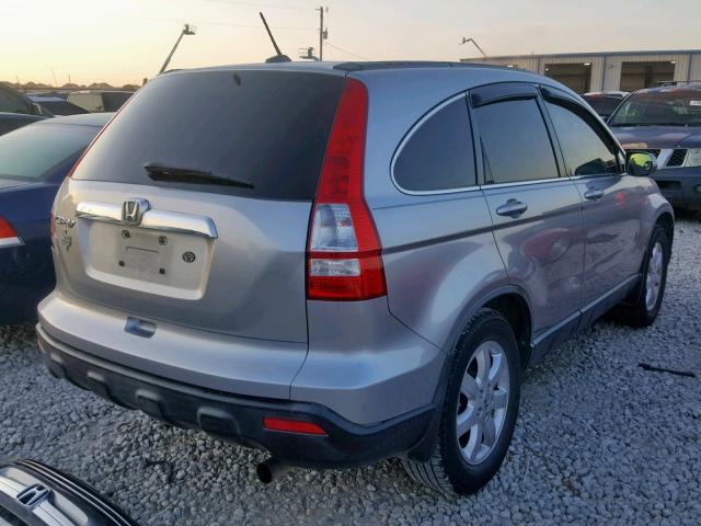 JHLRE38748C044317 - 2008 HONDA CR-V EXL GRAY photo 4