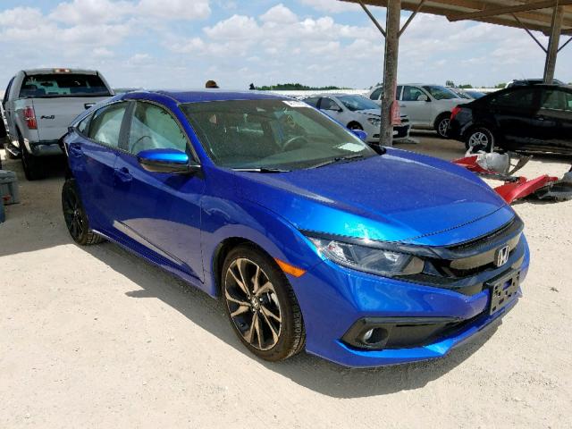 2HGFC2F85KH504165 - 2019 HONDA CIVIC SPOR BLUE photo 1