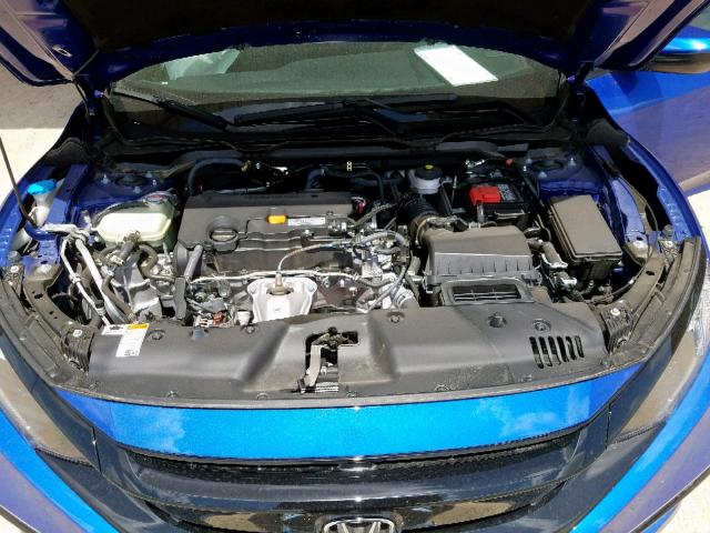 2HGFC2F85KH504165 - 2019 HONDA CIVIC SPOR BLUE photo 7