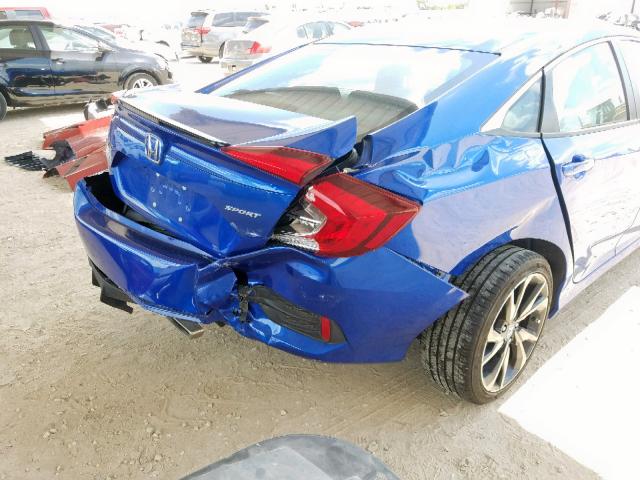 2HGFC2F85KH504165 - 2019 HONDA CIVIC SPOR BLUE photo 9