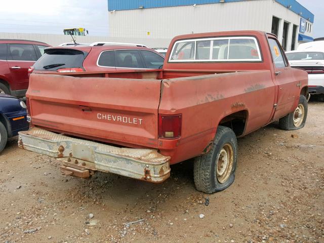 1GCGK24M2CJ140857 - 1982 CHEVROLET K20 RED photo 4